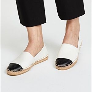 Tory Burch Leather colorblock Espadrilles flats